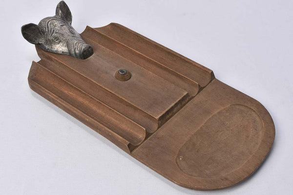 Valenti charcuterie board - wild boar head 20½"