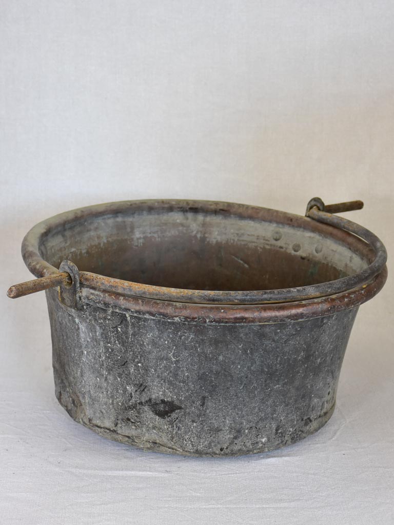 Large 19th century French cauldron from a winery 20¾"