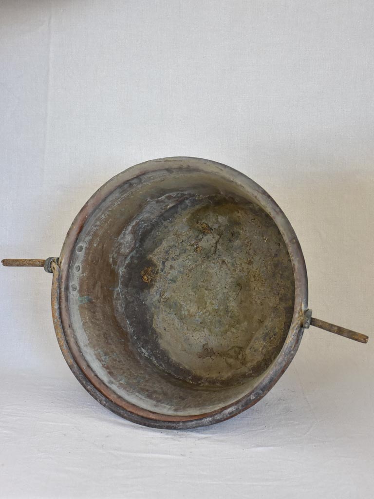 Large 19th century French cauldron from a winery 20¾"