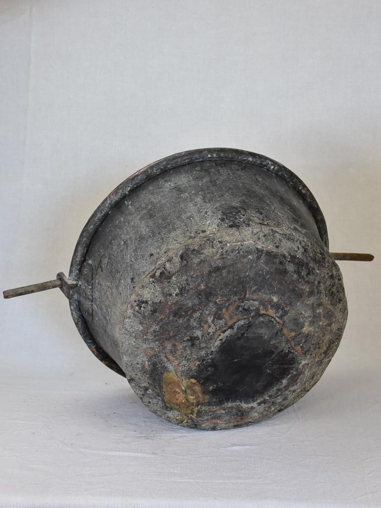 Large 19th century French cauldron from a winery 20¾"