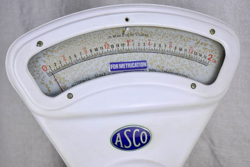 Mid Century English scale from a grocery store - ASCO