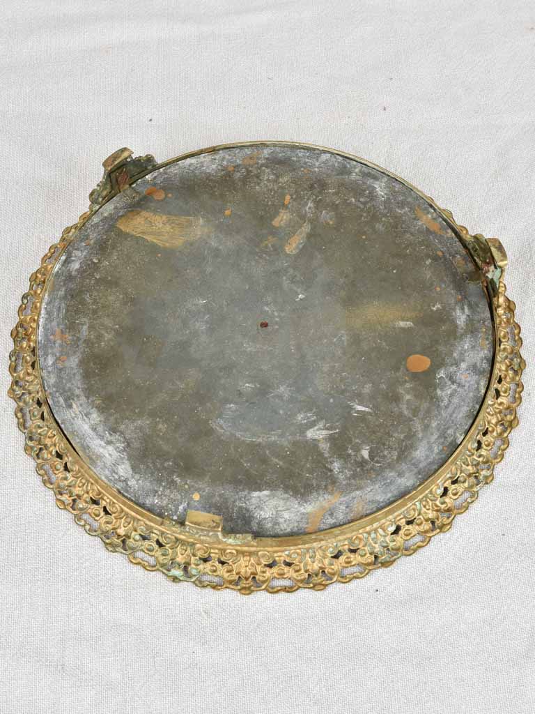 Beautifully Aged Mirrored Bronze Platter