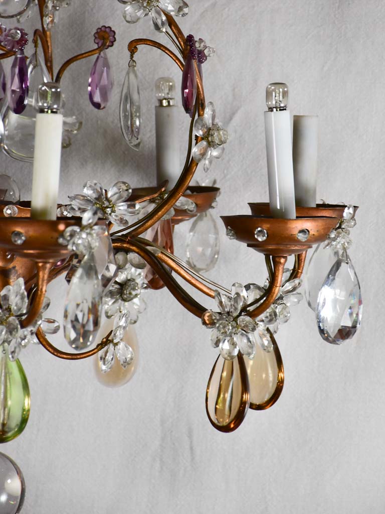 Large Maison Bagues chandelier from the 1950-60s. 29½" x  32¼"