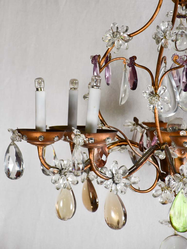 Large Maison Bagues chandelier from the 1950-60s. 29½" x  32¼"