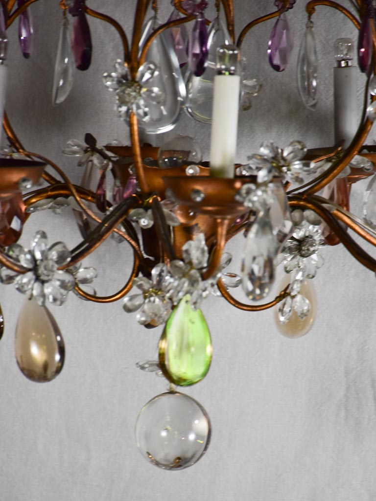 Large Maison Bagues chandelier from the 1950-60s. 29½" x  32¼"