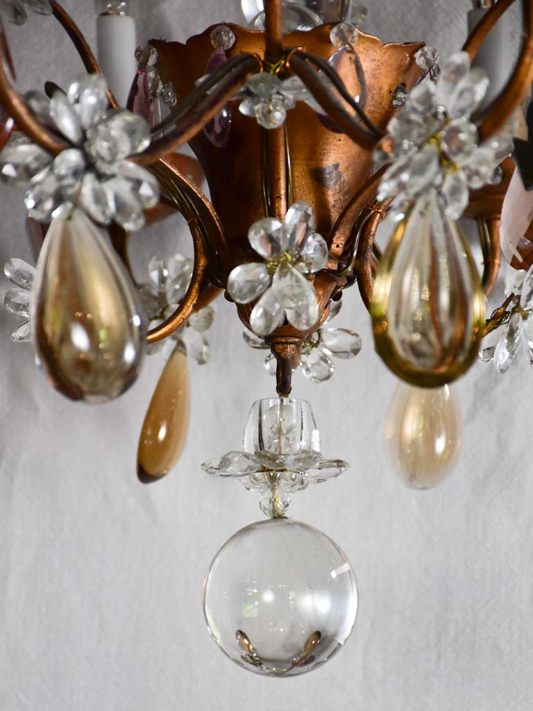Large Maison Bagues chandelier from the 1950-60s. 29½" x  32¼"
