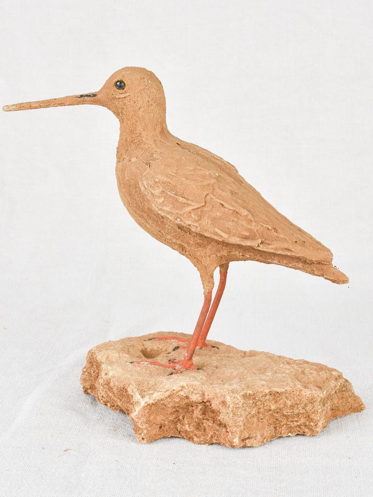 Artisan-made sculpture of a woodcock 8¾"