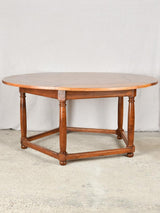 Vintage walnut solid timber dining table