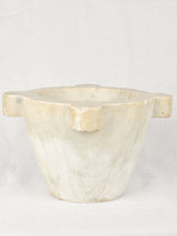 Very large antique marble mortar and pestle