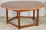Superb round wooden vintage-style table