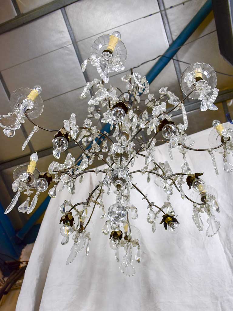 Large 19th Century French crystal chandelier - 16 lights