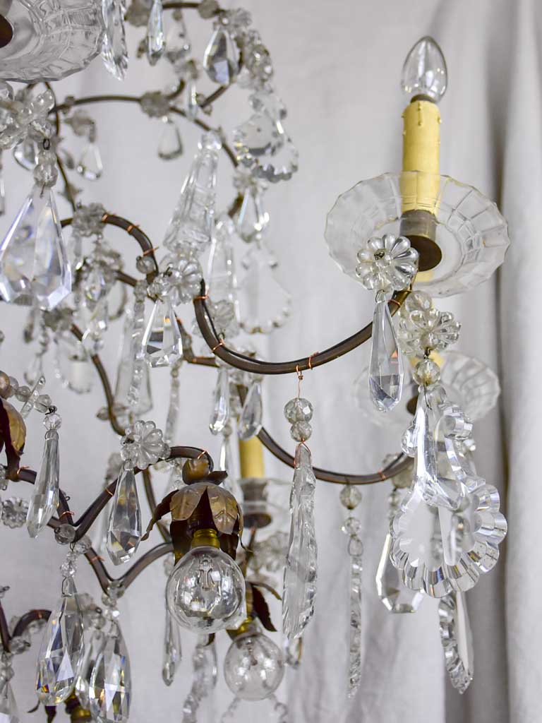 Large 19th Century French crystal chandelier - 16 lights