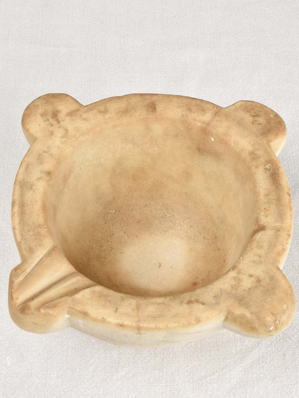 Antique marble mortar 11"