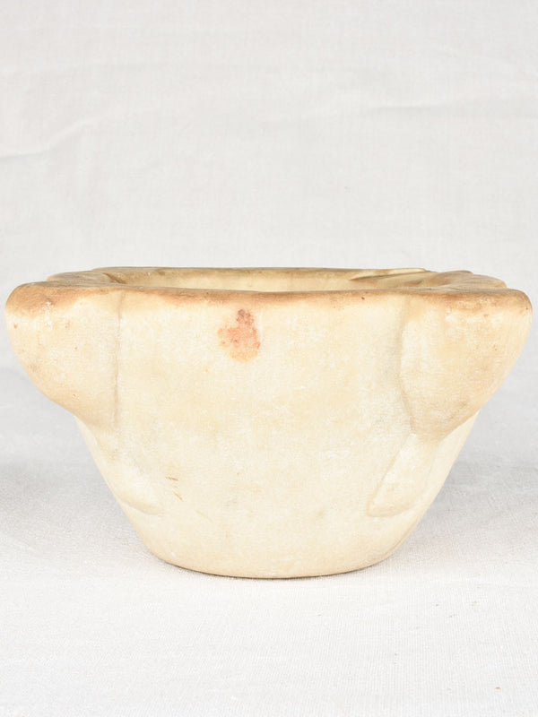 Antique marble mortar 11"