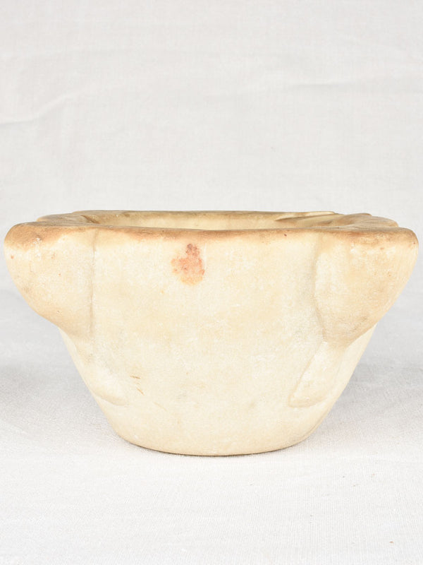 Antique superb weighty marble mortar