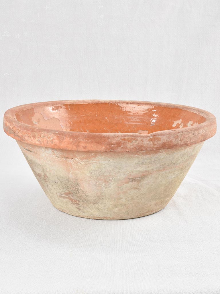 Antique French terrracotta bowl - 19th century 15¼"