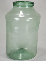 3 antique glass jars with lids 14¼ – Chez Pluie