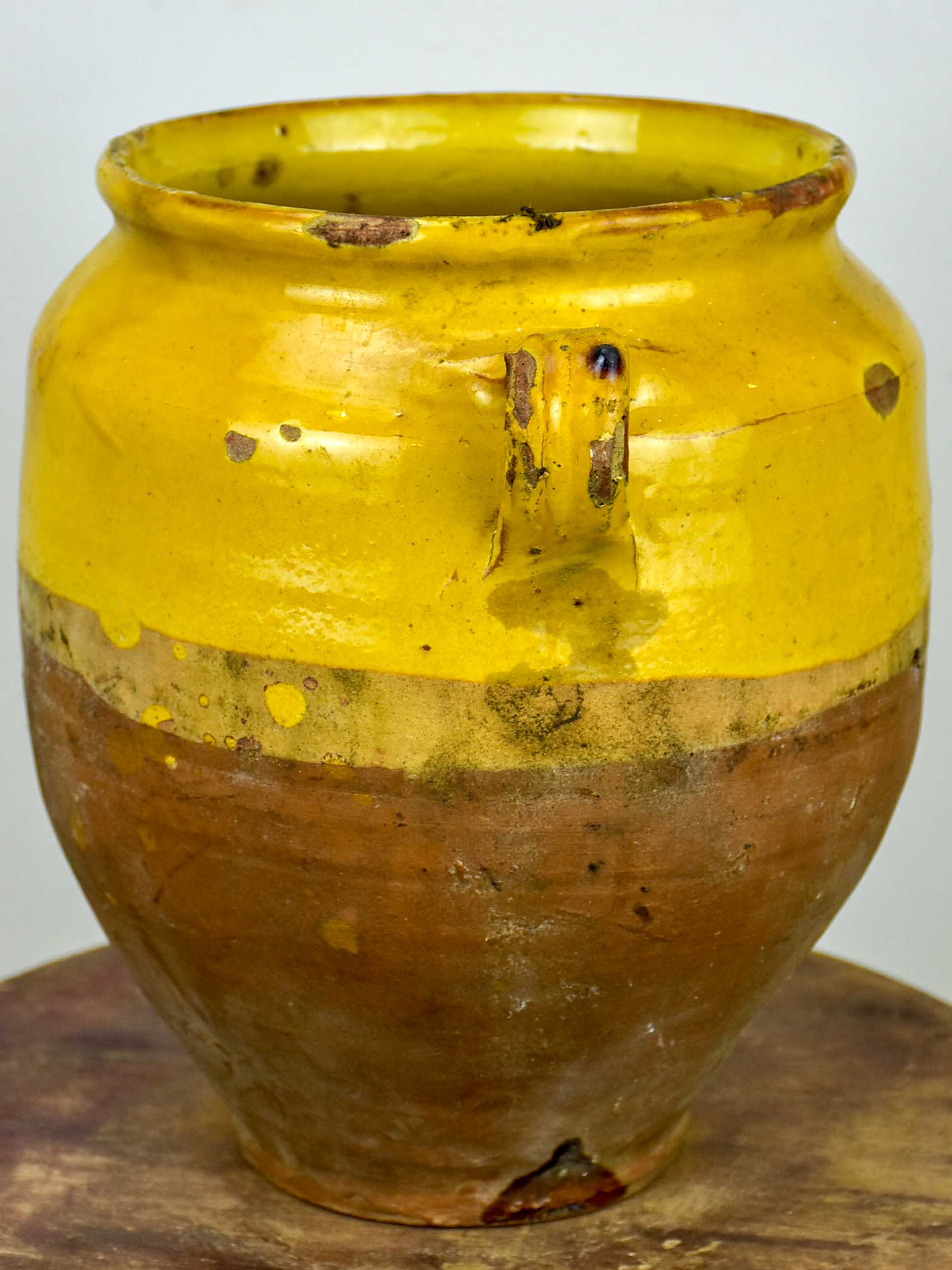 Antique confit pot from south west France - 10 ¾''