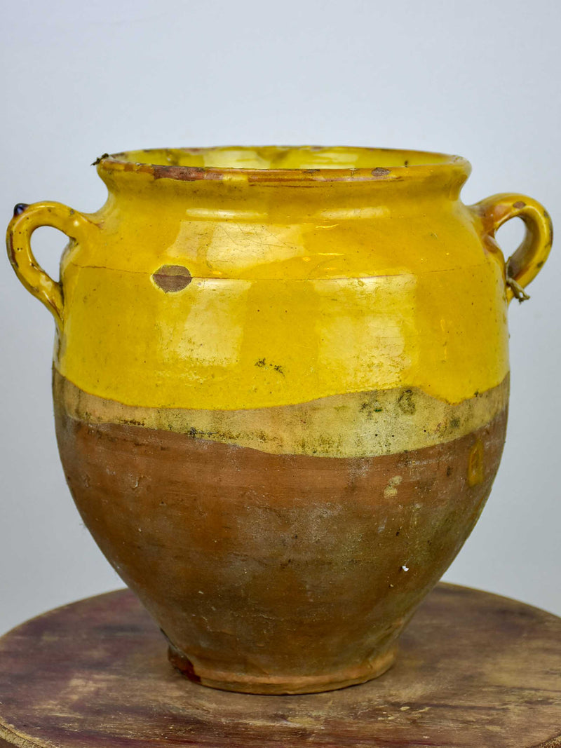 Antique confit pot from south west France - 10 ¾''
