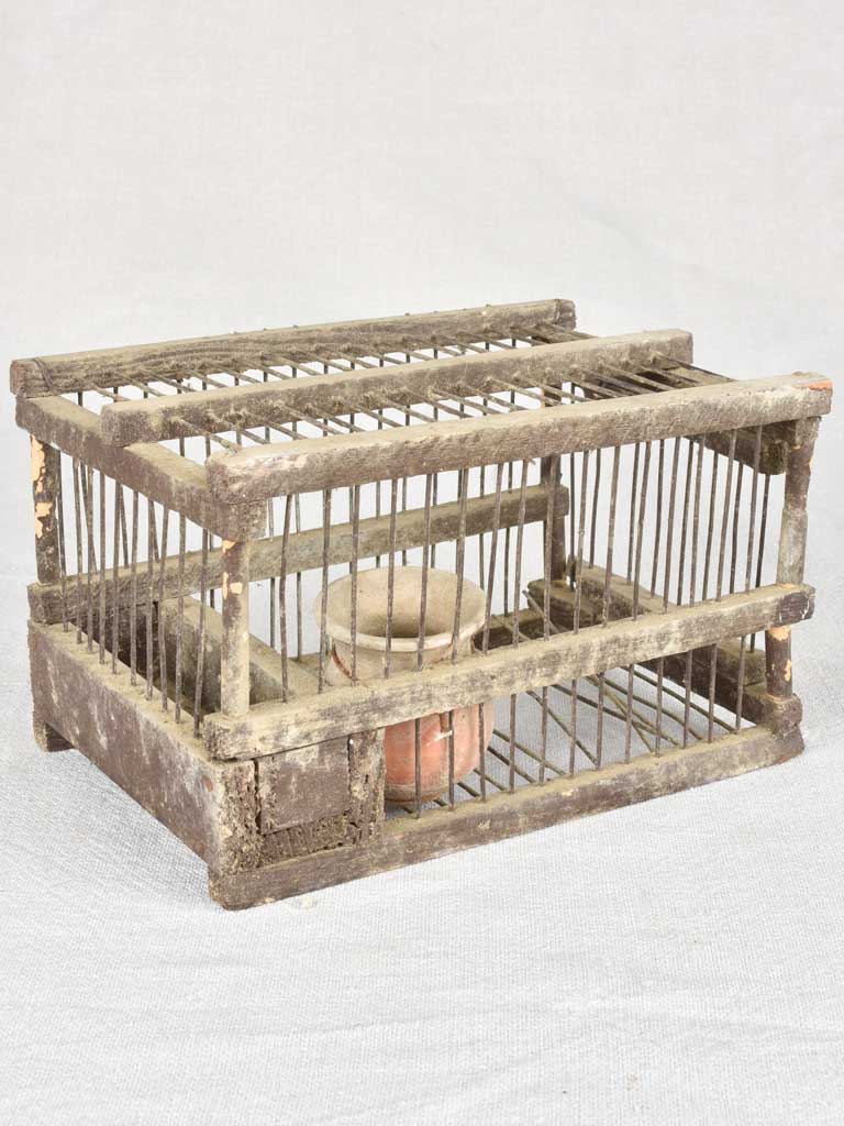 Vintage French decoy birdcage