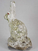 Charming garden sculpture of a rabbit 13"