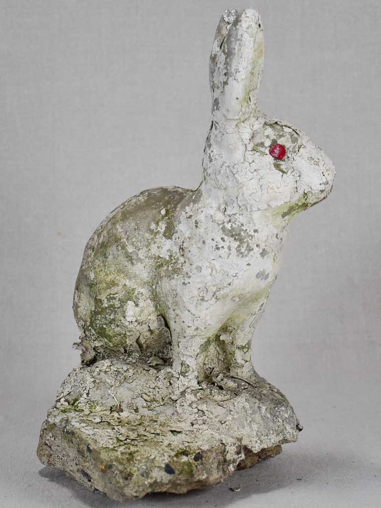 Charming garden sculpture of a rabbit 13"