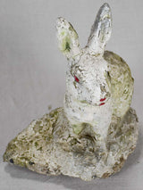 Charming garden sculpture of a rabbit 13"