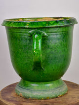 Castelnaudary antique green garden pot - 11”