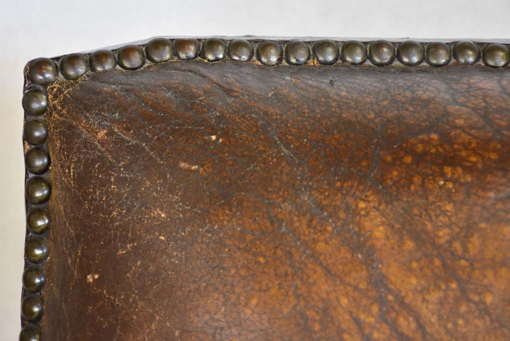 Early 20th Century French leather club chair