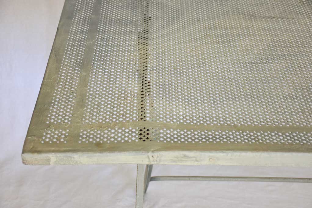 RESERVED SS Mid-century French iron garden table - folding