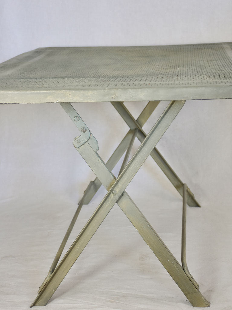 RESERVED SS Mid-century French iron garden table - folding