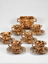 19th-century Aptware coffee service with nougatine pattern