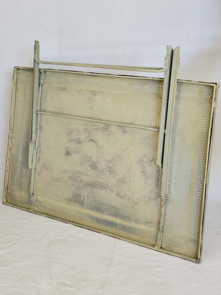 RESERVED SS Mid-century French iron garden table - folding