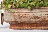Zinc garden planter with two handles 20½"