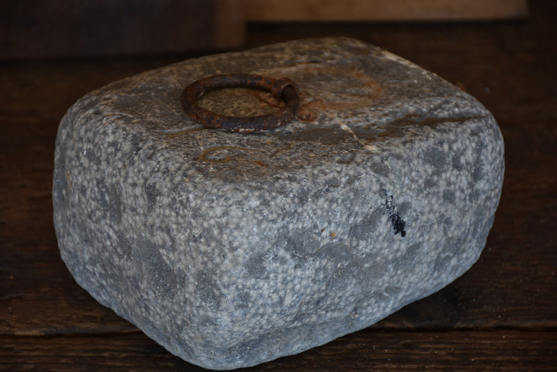 Antique stone counterweight - square