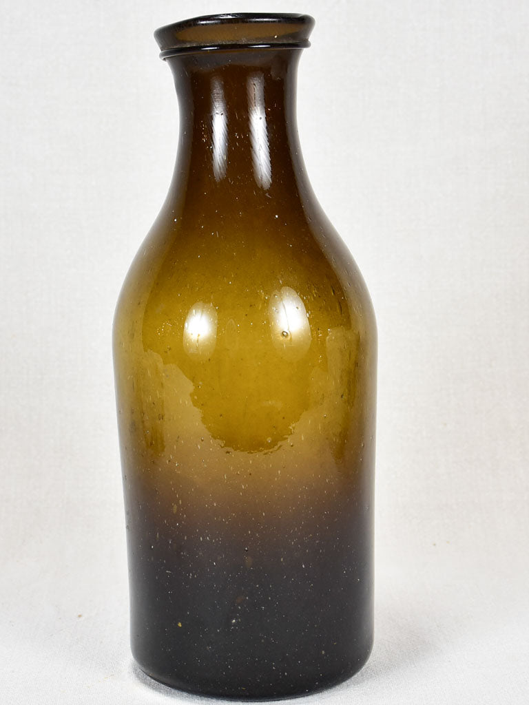Dark green Trinquetaille glass preserving bottle 14½"