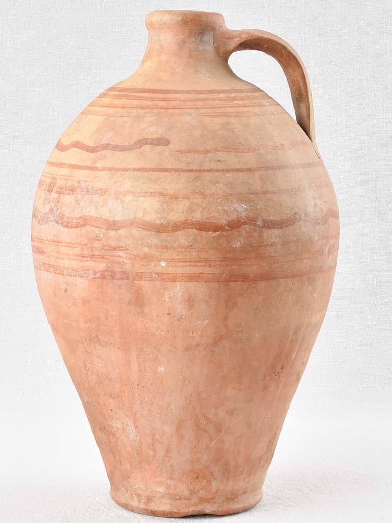 Pitcher In Spanish Large Spanish water pitcher with painted decoration 17