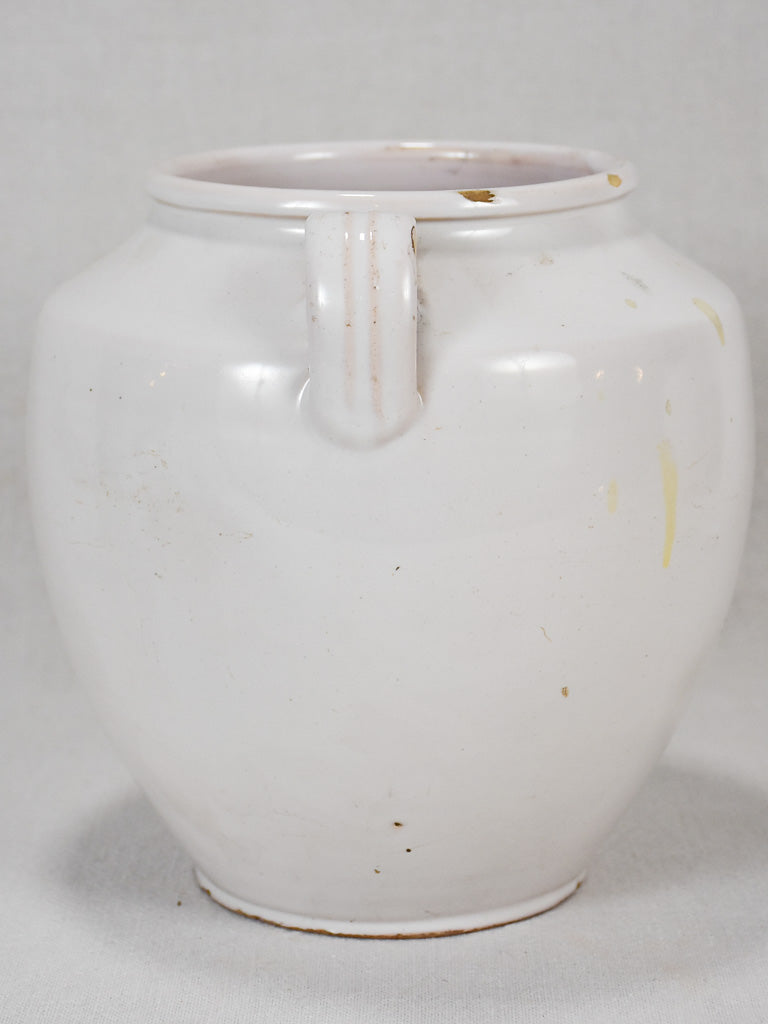Antique French preserving pot with handles