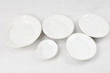 Creamy earthenware oval dinner platters