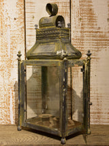 Antique French lantern – two candles