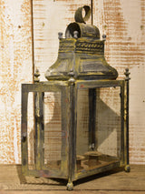 Antique French lantern – two candles