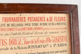 Walnut Framed French Advertising Sign