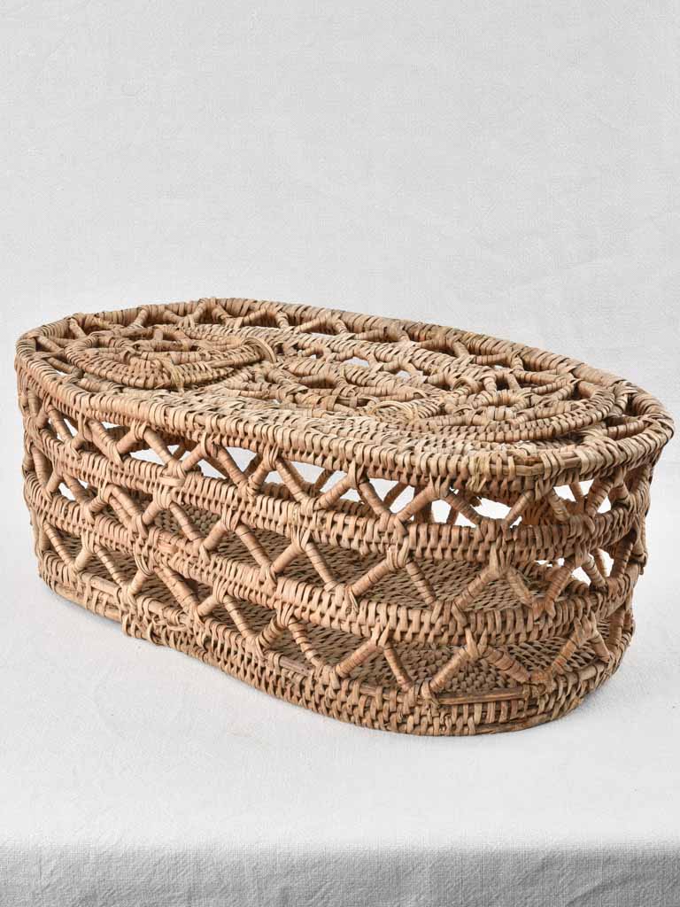 Antique French fishing basket 25½"