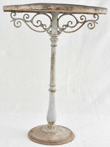 19th century French garden table with pretty wooden top