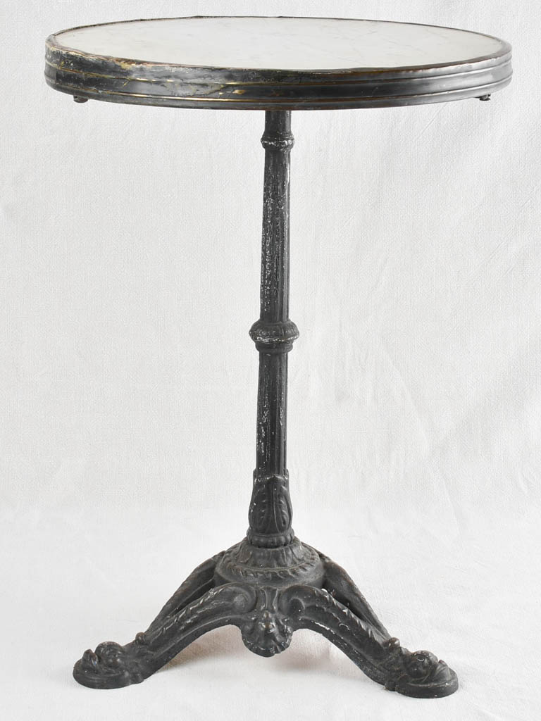 Antique French marble bistro table