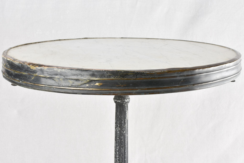 Antique French marble bistro table