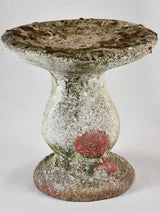 1950s cement mushroom garden stool 18½"