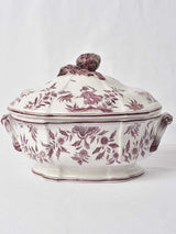 Vintage French Hand-Painted Ceramics Tureen
