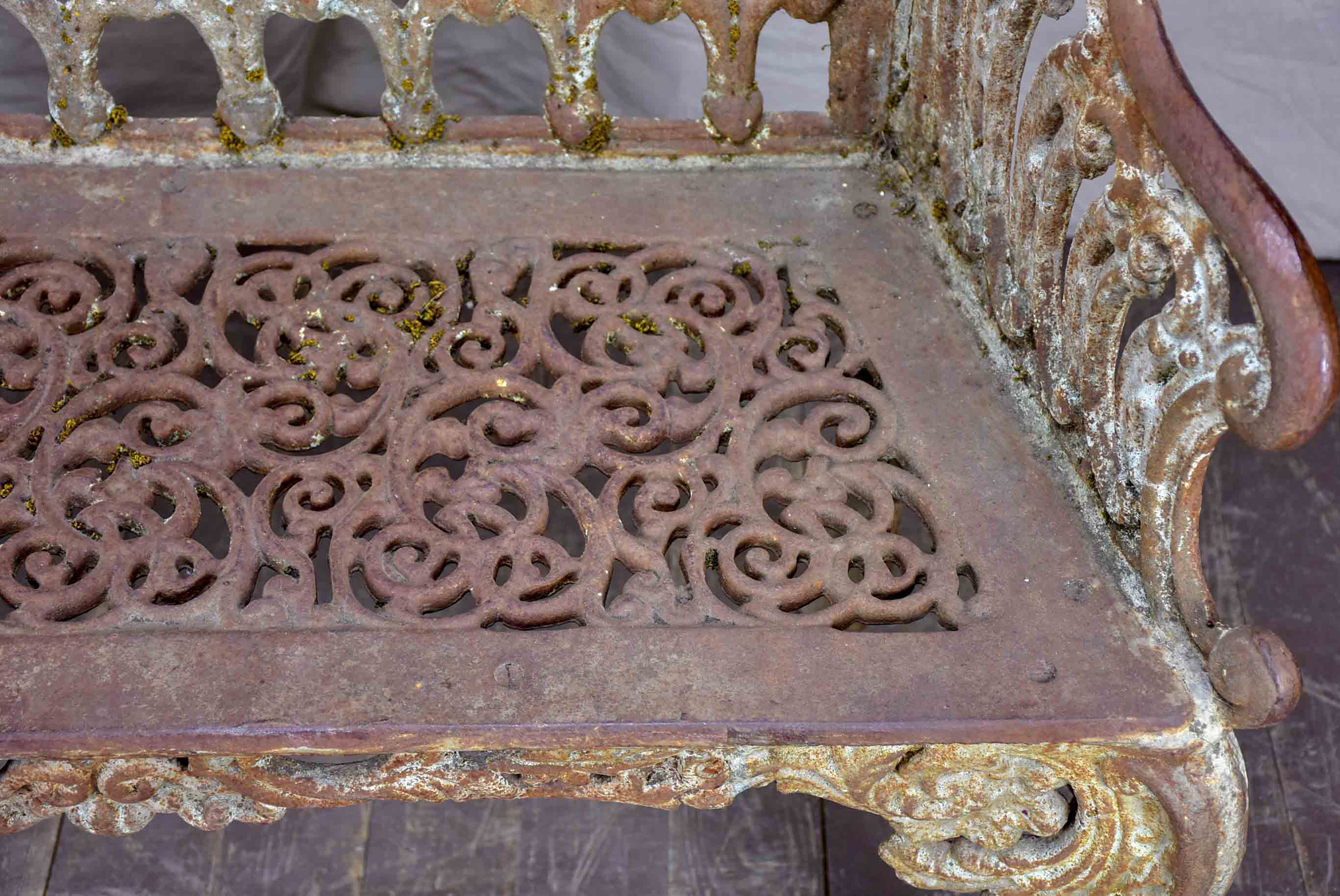 Late 19th Century English garden bench - cast iron