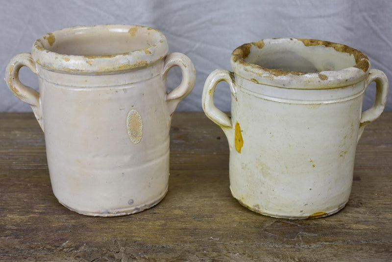 Two antique Italian preserving pots